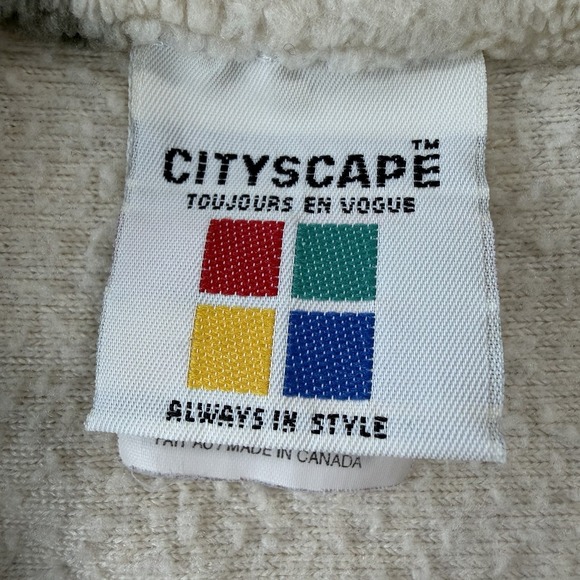 Vintage‎ Cityscape Ladies Niagara Falls Leaf  Fleece Vest Size Medium - Picture 5 of 9